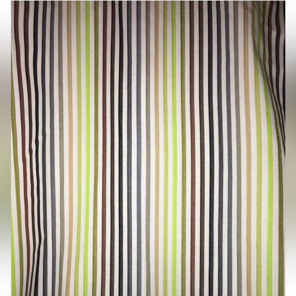 Banana Republic Striped Yellow Green and Brown Men's Shirt size large - Picture 3 of 8
